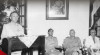 Gubernur Distrik Federal Batavia Hilman Djajadiningrat menghadiri acara pidato serah terima jabatan dari Residen Mr.M.A.F Zwanger kepada R. Th. Praaning di kantor Residen Jatinegara, 4 Mei 1949.