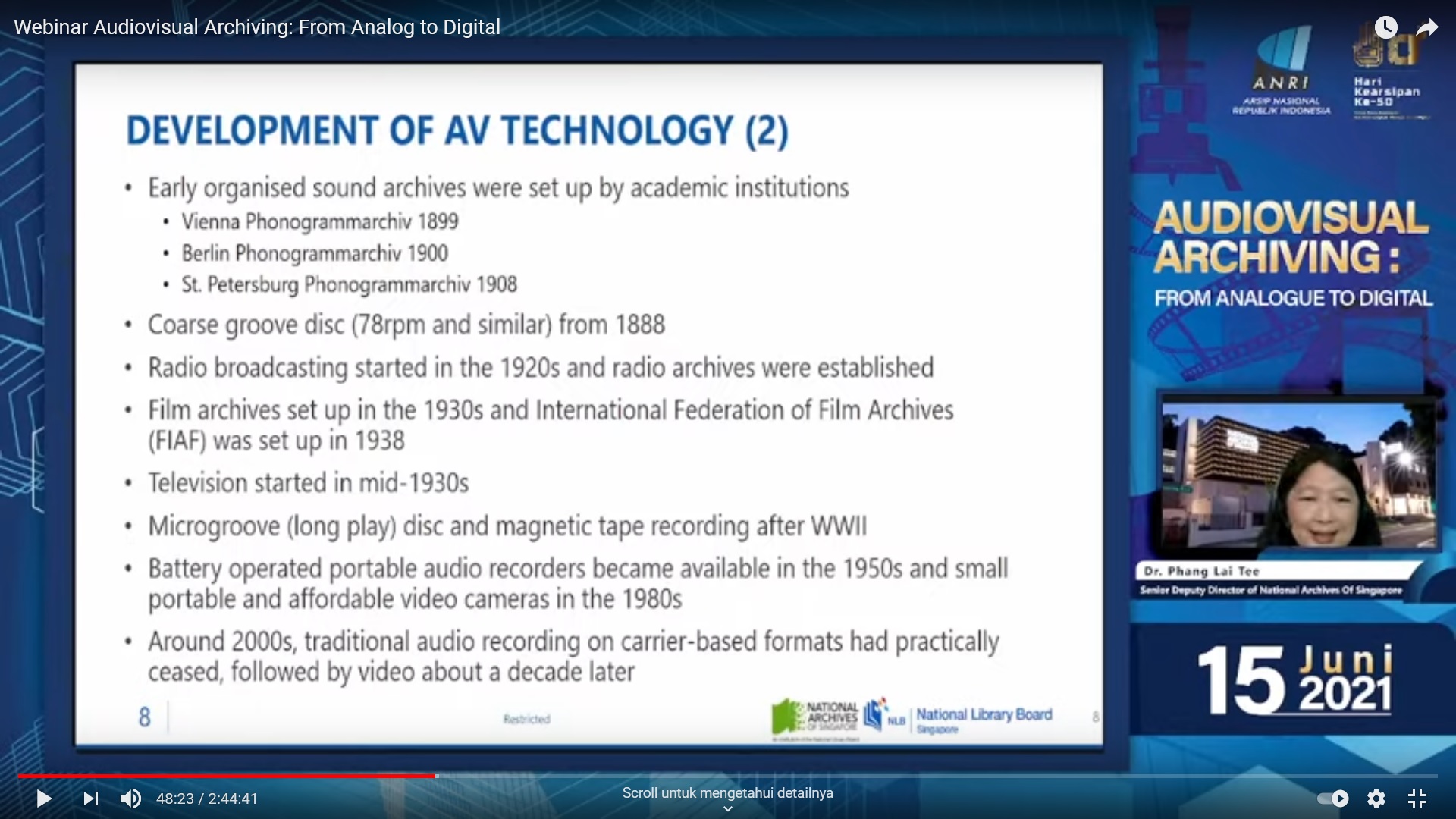 Pentingnya Didorong Akselerasi Digitalisasi Arsip Audio Visual