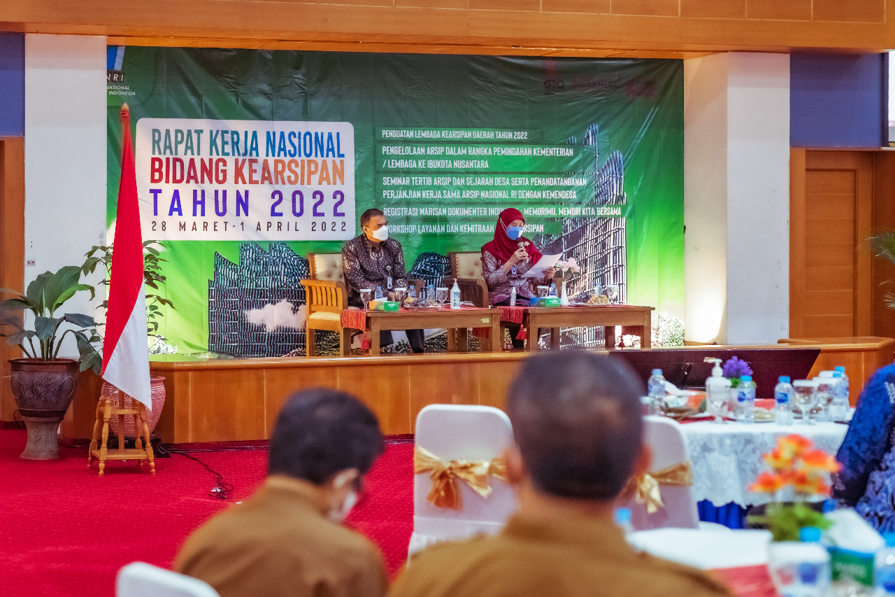 ANRI Selenggarakan Rapat Kerja Penguatan Lembaga Kearsipan Daerah Provinsi 2022