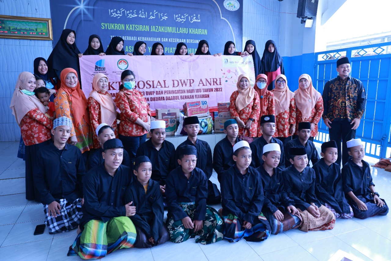 DWP ANRI Laksanakan Bakti Sosial ke Yayasan Daarul Berkah Rahman
