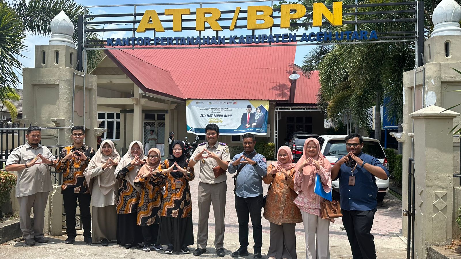 BAST ANRI Hadiri Pemusnahan Arsip Pascabanjir Kantor Pertanahan Kabupaten Aceh Utara