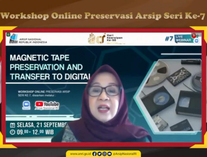 Direktorat Preservasi Selenggarakan Webinar Magnetic Tape Preservation and Transfer to Digital
