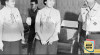 Foto Ketua Kwartir Nasional Gerakan Pramuka ke-3 (1978-1993), R. Mashudi dengan Ibu Tien Soeharto dan Karlina Umar W. pada penyerahan Tanda Penghargaan kpd Pengurus Pramuka di Cibubur, Jakarta. 13 Februari  1985. Sumber : ANRI. Setneg 1966-1989 No. 2992