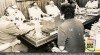 Foto saat Presiden Soeharto membicarakan penetapan PON XI bersama Menpora Abdul Gafur (a), Ketua KONI Pusat Sri Sultan Hamengkubuwono IX (b), Menko Polkam,Surono (c) dan Panitia PON XI di Bina Graha, Jakarta. 21 Februari 1985. Sumber: ANRI.Setneg. No.1270