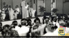 Foto Kepala Studio RRI Jakarta Jusuf Ronodipuro, sedang memberikan sambutan pada acara Pemilihan Bintang Radio RRI pertama tahun 1951. 4 Juli 1951. Sumber : ANRI, Kempen RI Jakarta 1951 No. 2675.