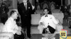 Menteri Luar Negeri Jepang, Eltsusaburo Shina (1964- 1966) saat kunjungan ke Indonesia melakukan pembicaraan dengan Menteri Penerangan, B. M. Diah (1966-1968) pada acara resepsi di Guest House Jl. Iskandarsyah, Jakarta, 27 Oktober 1966