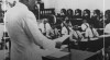 Foto Ir. Sukarno menyampaikan Pidato dalam Sidang Badan Penyelidik Usaha Persiapan Kemerdekaan Indonesia, 1 Juni 1945. Sumber : ANRI, Khazanah arsip foto Indonesian Press Photo Services (IPPHOS)