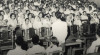 Masyarakat Yogyakarta menerima penjelasan tentang Pemilihan Umum dari Walikota Yogyakarta Soedarisman Poerwokoesoemo di Gedung Soboharsono, Yogyakarta. 24 Mei 1951.