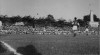 Foto pertandingan sepakbola antara kesebelasan Nan Hwa Hong Kong melawan PSIM Yogyakarta, 9 Juli 1952.