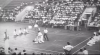 Cuplikan layar liputan Kejuaraan Karate Nasional terbuka yang berlangsung di Istora Senayan, Jakarta, 5 Desember 1971.