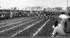 Atlet lari dari seluruh Indonesia mengikuti perlombaan lari di Jakarta. 24 Desember 1950