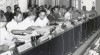 Suasana Rapat Presidium Kabinet Ampera, 6 Februari 1967. Tampak dalam foto Sanusi Hardjadinata, Sri Sultan Hamengkubuwono IX, Jenderal Soeharto, Adam Malik, Idam Chalid, dll.