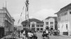 Perbaikan sarana prasarana jaringan listrik, dan lampu penerangan jalan di Kota Bandung menjelang dilaksanakannya Konferensi Asia Afrika, 12 Maret 1955.