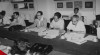 Suasana Rapat Ketua-ketua Fraksi Partai di Dewan Perwakilan Rakyat (DPR) pada 15 Maret 1951.