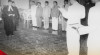Upacara pelantikan Ketua Mahkamah Agung Republik Indonesia Serikat (MA RIS) Mr. Dr. Koesoema Atmadja oleh Presiden Sukarno di Istana Merdeka, Jakarta. 12 April 1950.